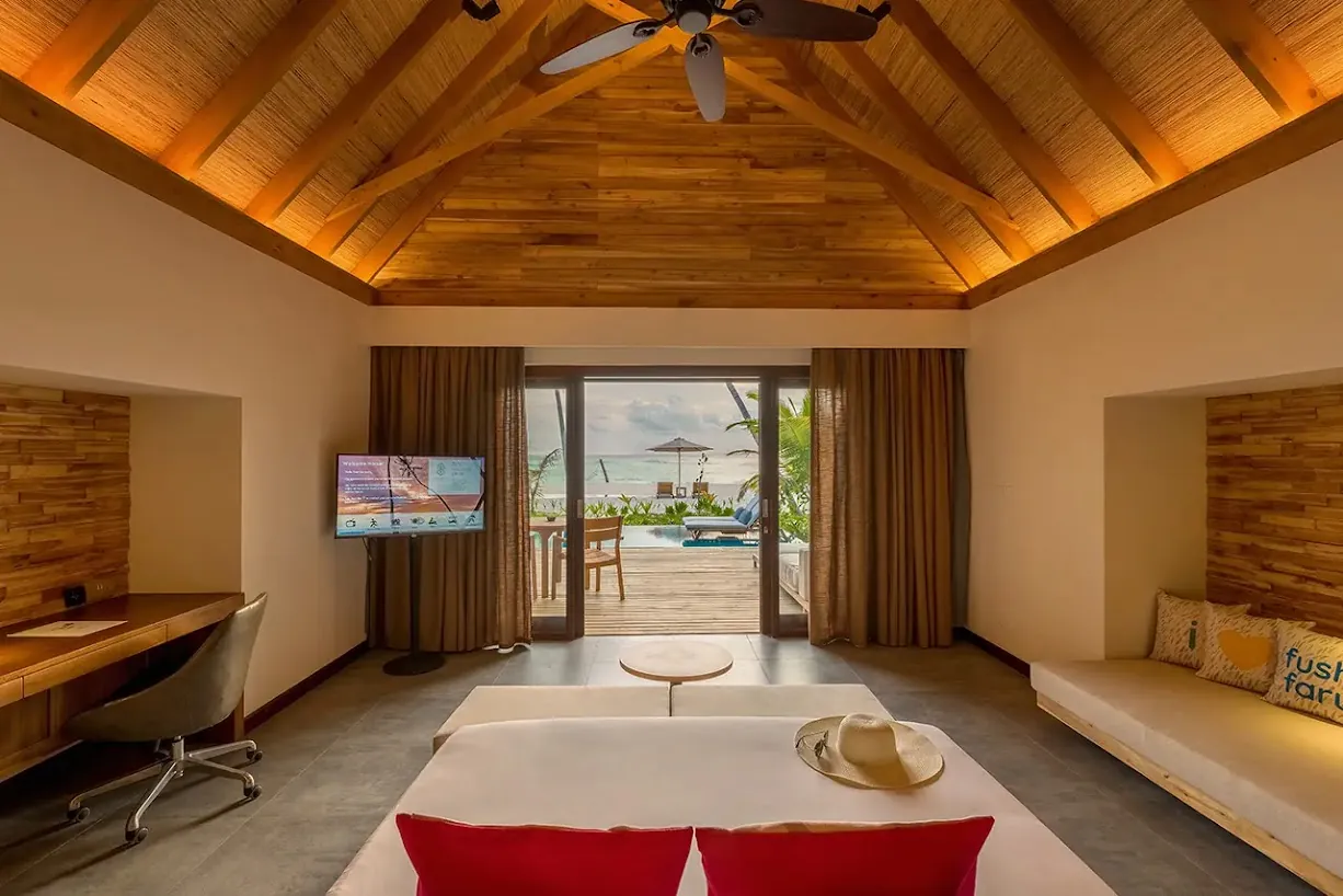 Interior con vistas al entorno tropical